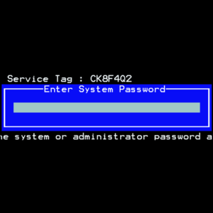 Dell Service Tag without suffix (NEW). Enter System Password