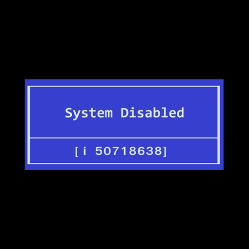 HP System Disabled i-code